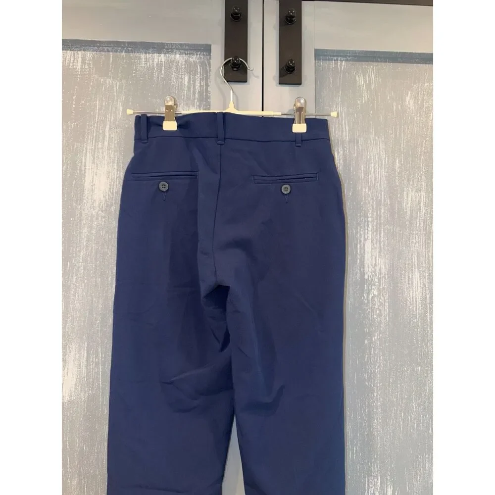 Boys IZOD Navy Stretch Dress Pants + Blue Button Down Shirt Bundle Size 12